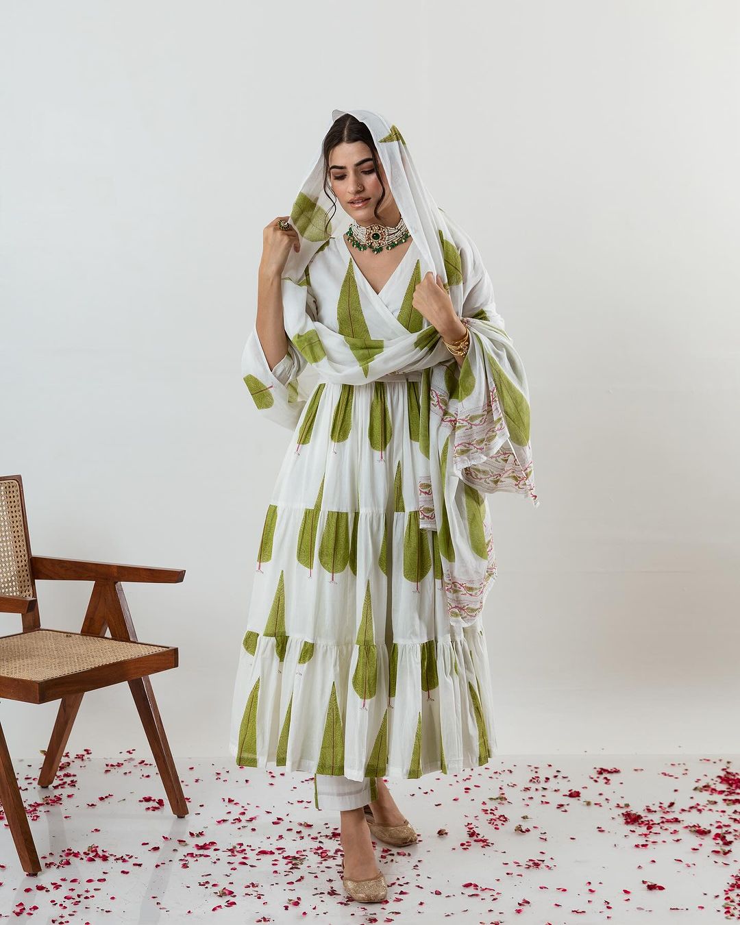 MT Angrakha Style Printed Cotton Kurti With Bottom Dupatta Wholesale Shop In Surat